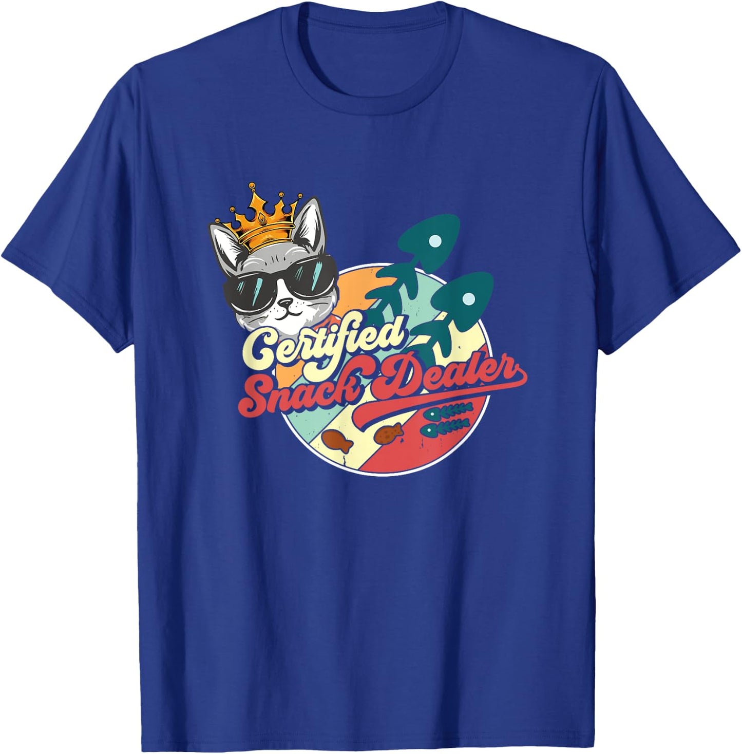 Snack Dealer Mom Fur Dad Cat Dog Lover Pet Snack Dealer T-Shirt - T-Shirt | Royal