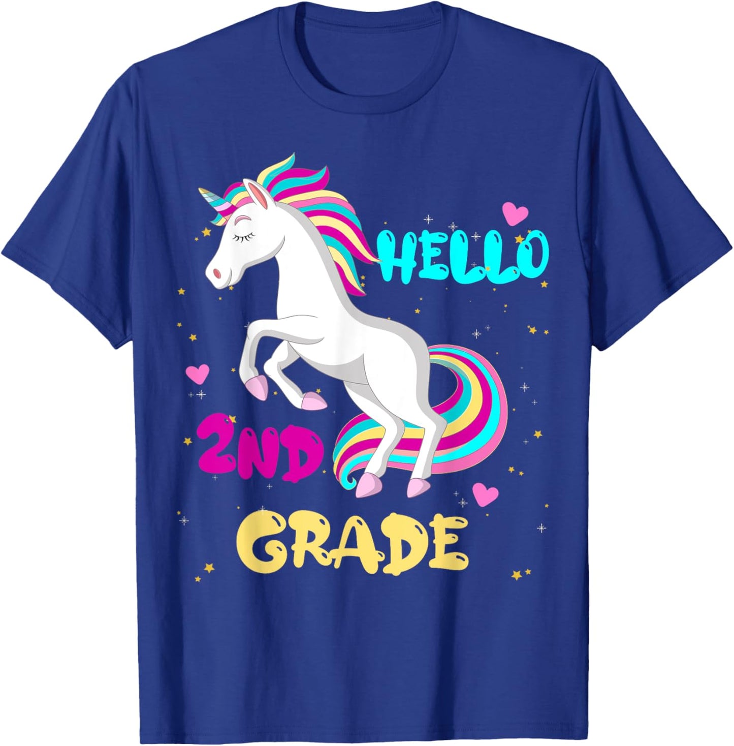 Hello 2nd grade First Day of Second grade Here I come Girl T-Shirt - T-Shirt | Royal