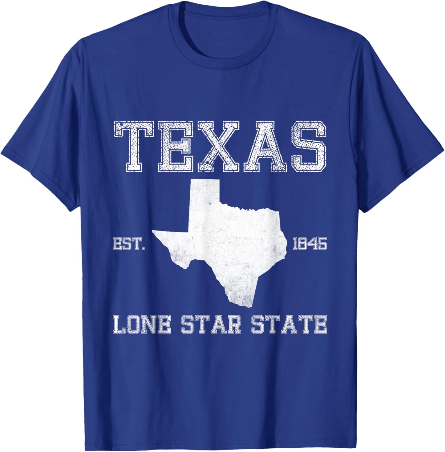 Texas Flag State US Vintage Longhorn Texas Retro T-Shirt - T-Shirt | Royal