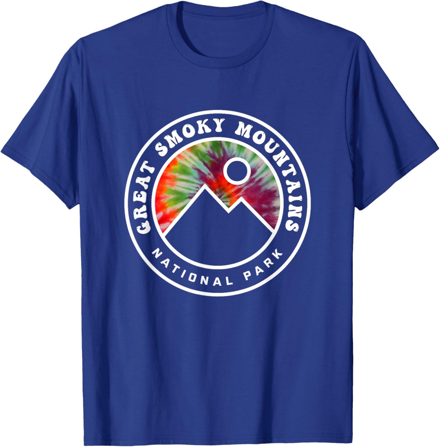 Great Smoky Mountains National Park Tie Dye Tennessee T-Shirt - T-Shirt | Royal