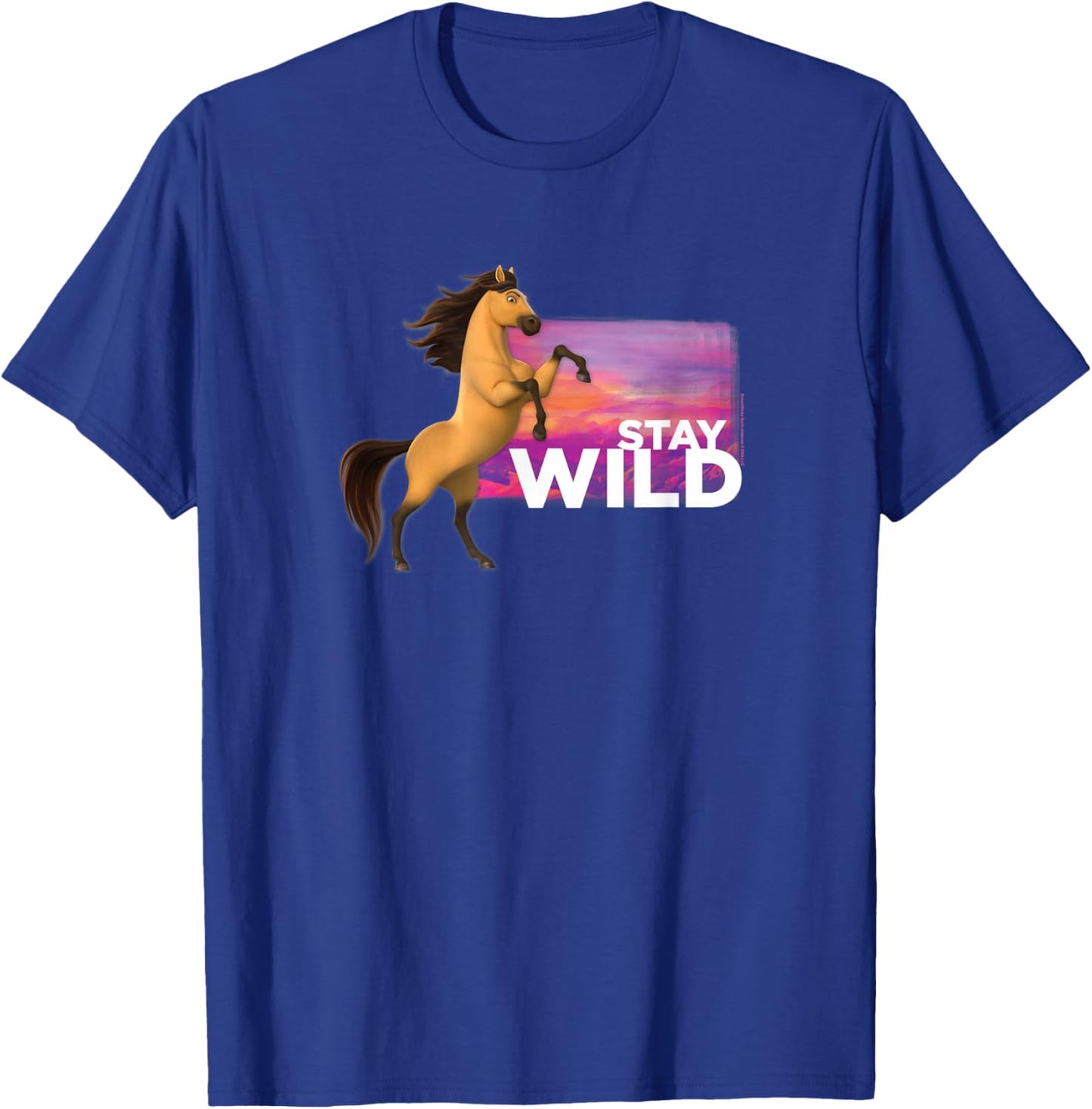 Spirit Untamed Stay Wild T-Shirt - T-Shirt | Royal