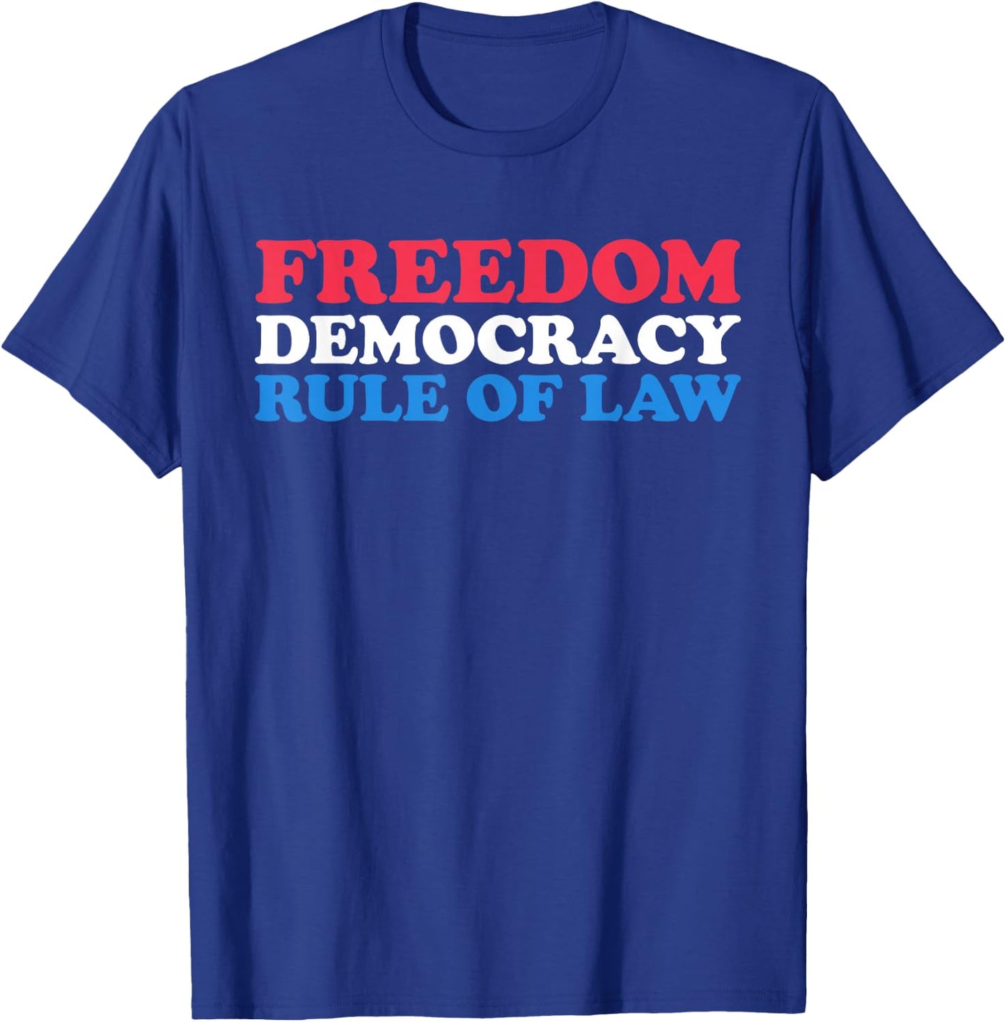 American Pride US Constitution Freedom Democracy Rule of Law T-Shirt - T-Shirt | Royal