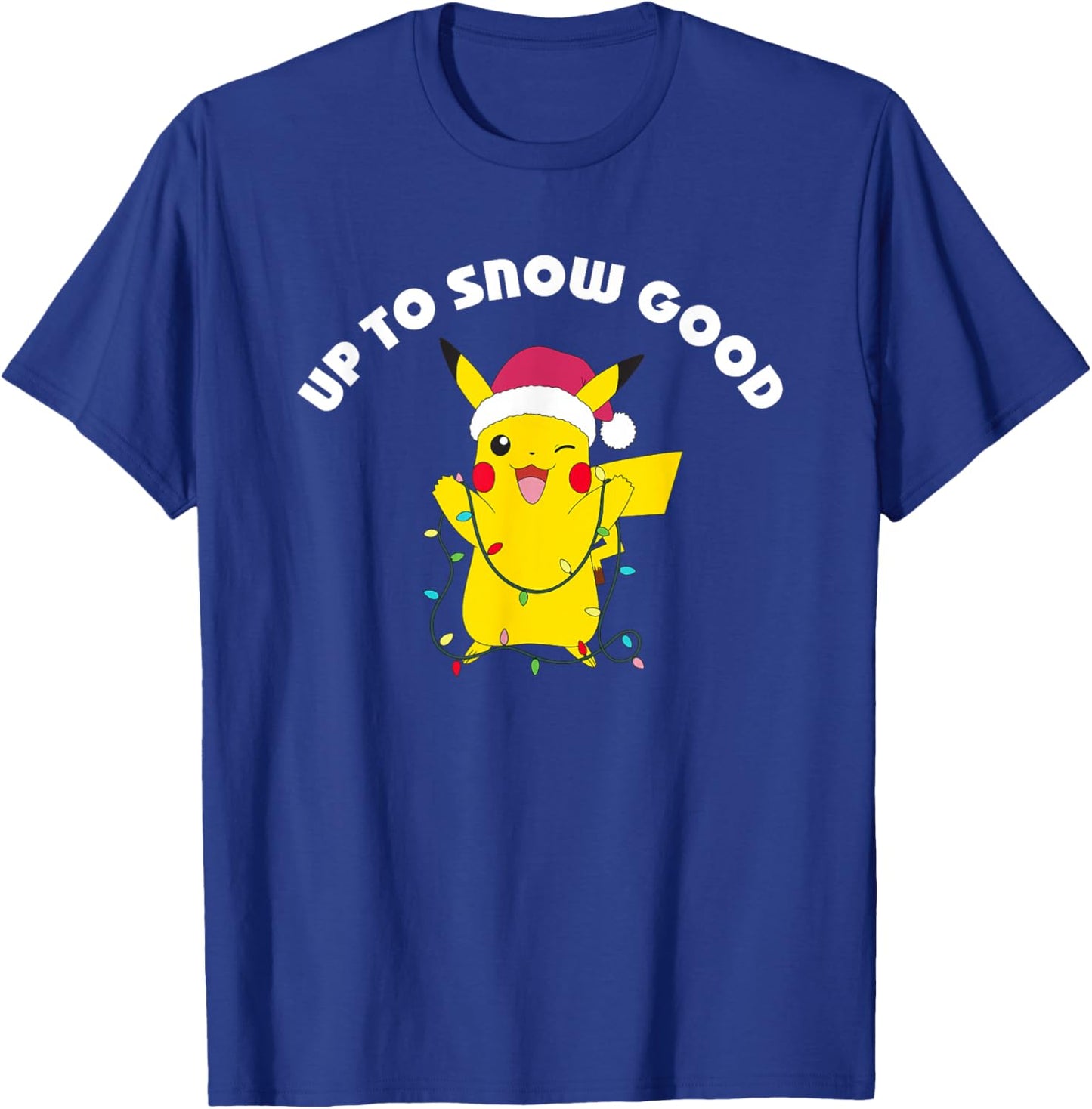 Pokémon - Christmas Pikachu Up to Snow Good T-Shirt - T-Shirt | Royal