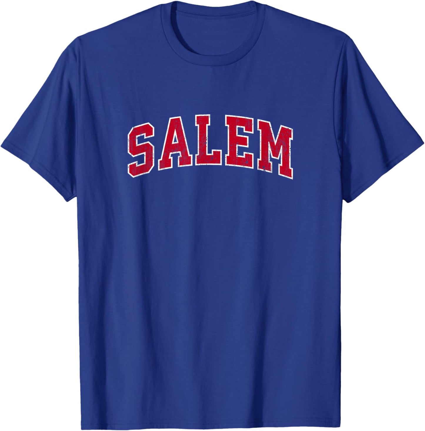 Salem Massachusetts MA Vintage Sports Design Red Design T-Shirt - T-Shirt | Royal