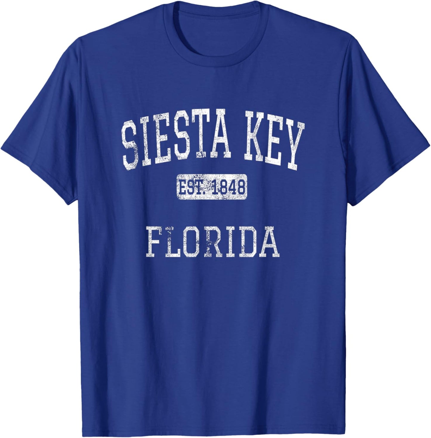Siesta Key Florida FL Vintage T-Shirt - T-Shirt | Royal