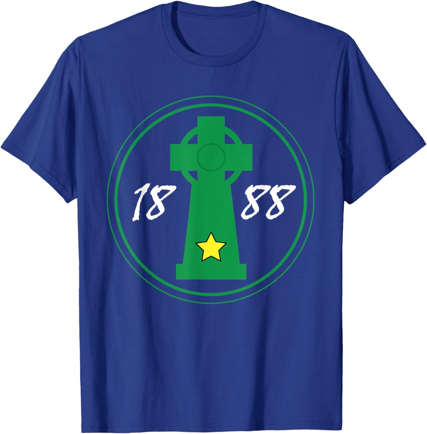 Celtic Cross Irish 1888 Coybig T-Shirt - T-Shirt | Royal