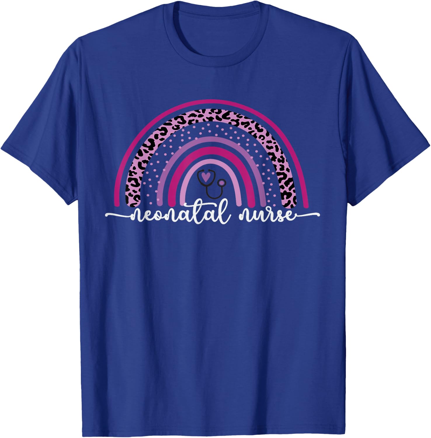 NICU Infant Care Rainbow Neonatal Intensive Care Unit Nurse T-Shirt - T-Shirt | Royal