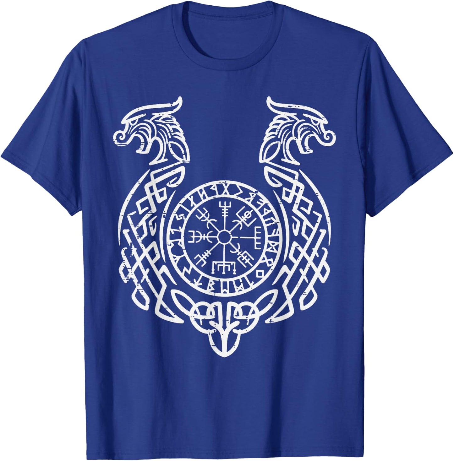 Viking Compass Helm Of Awe Norse Mythology Men Women Kids T-Shirt - T-Shirt | Royal
