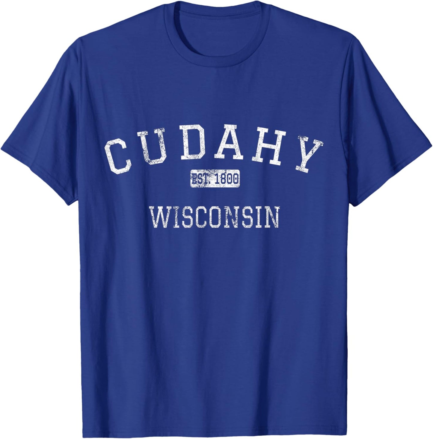 Cudahy Wisconsin WI Vintage T-Shirt - T-Shirt | Royal