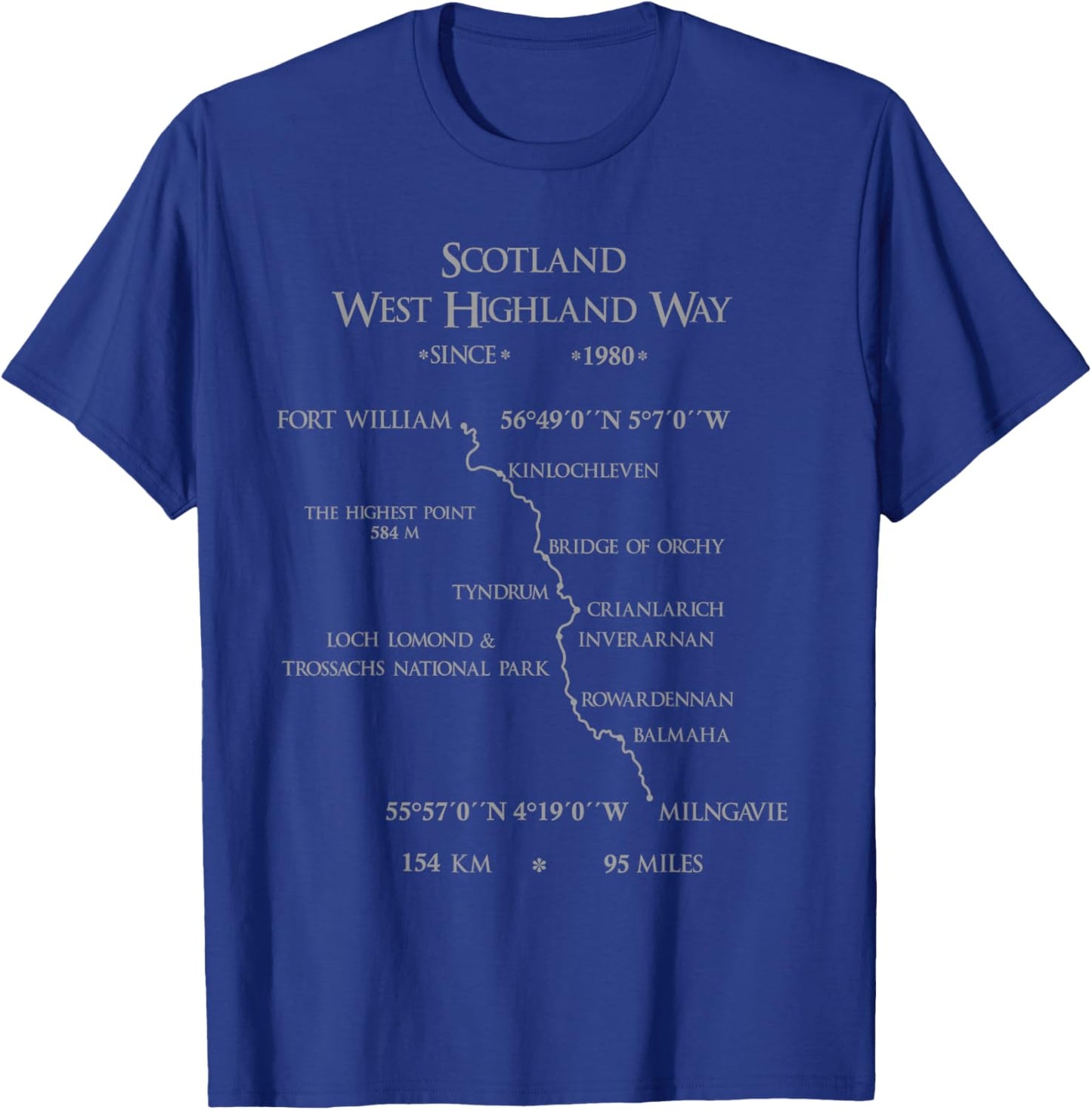 Scotland West Highland Way T-Shirt - T-Shirt | Royal