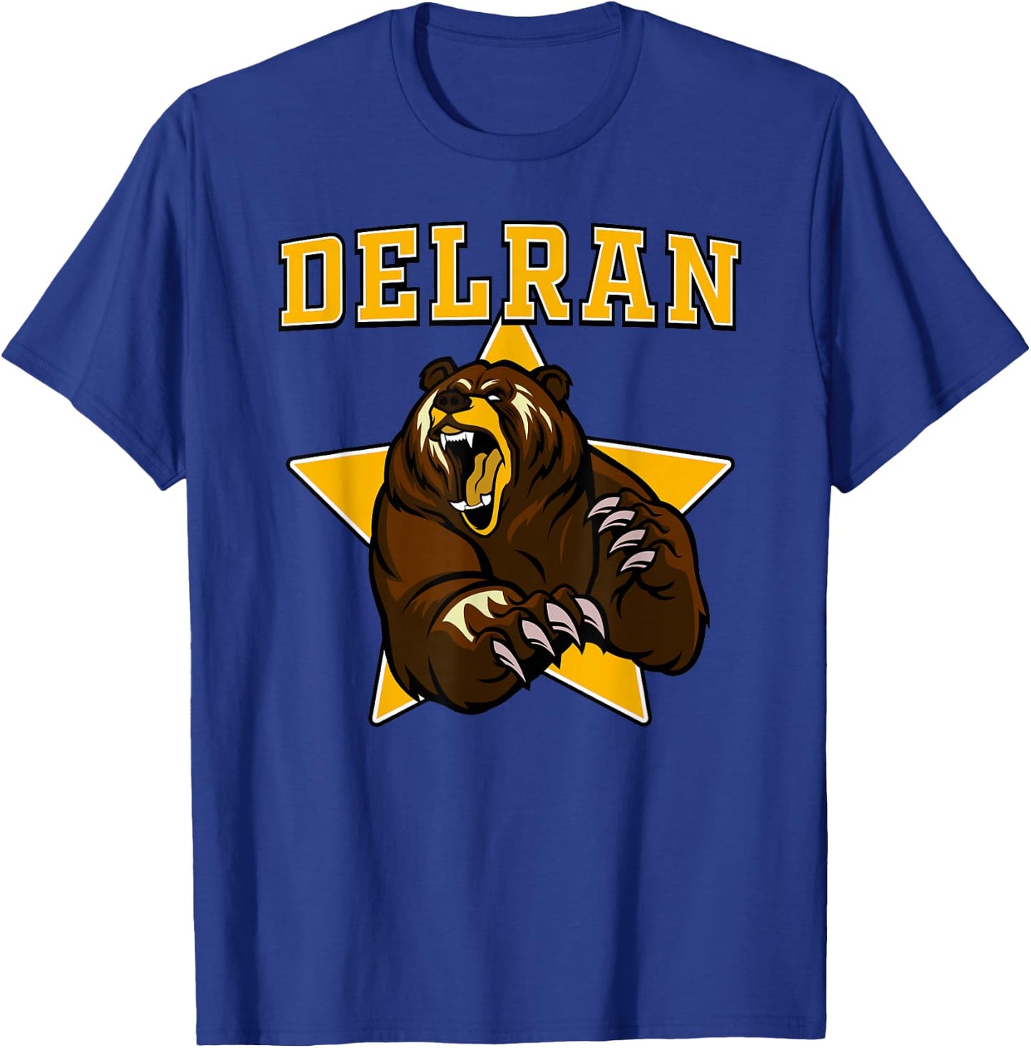 Delran Bears High School Team Spirit T-Shirt - T-Shirt | Royal