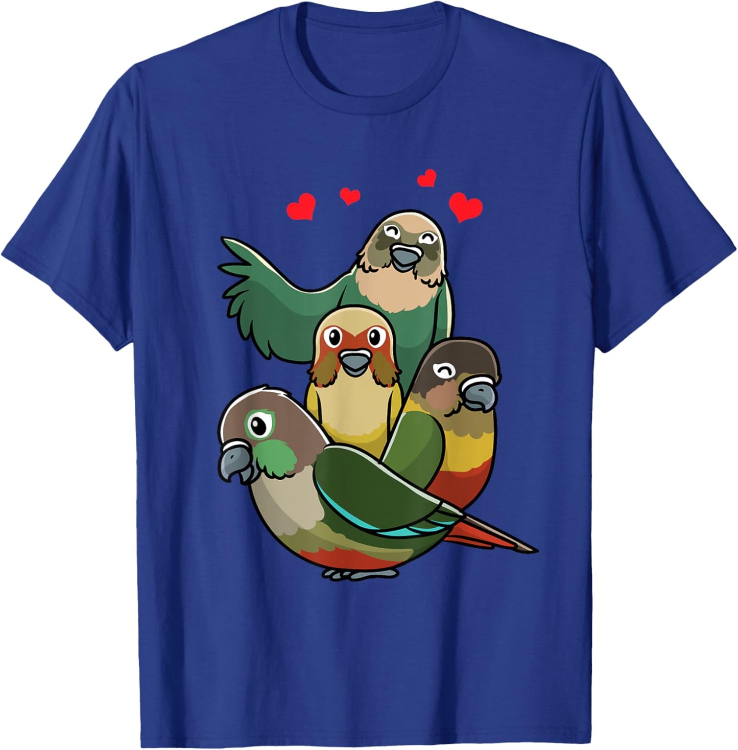 Green Cheek Conure Green-Cheeked Parakeet Parrot T-Shirt - T-Shirt | Royal