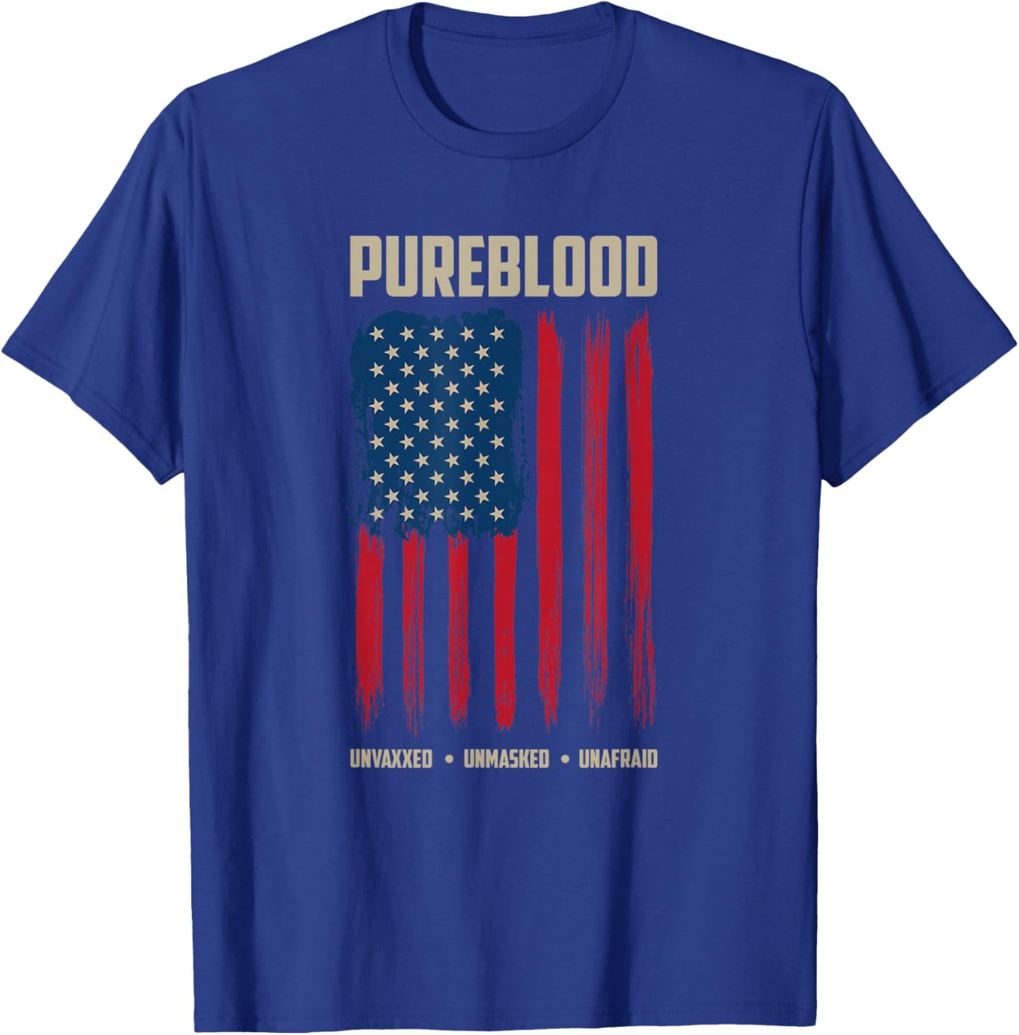 Pureblood American Flag Pure Blooded Patriot T-Shirt - T-Shirt | Royal