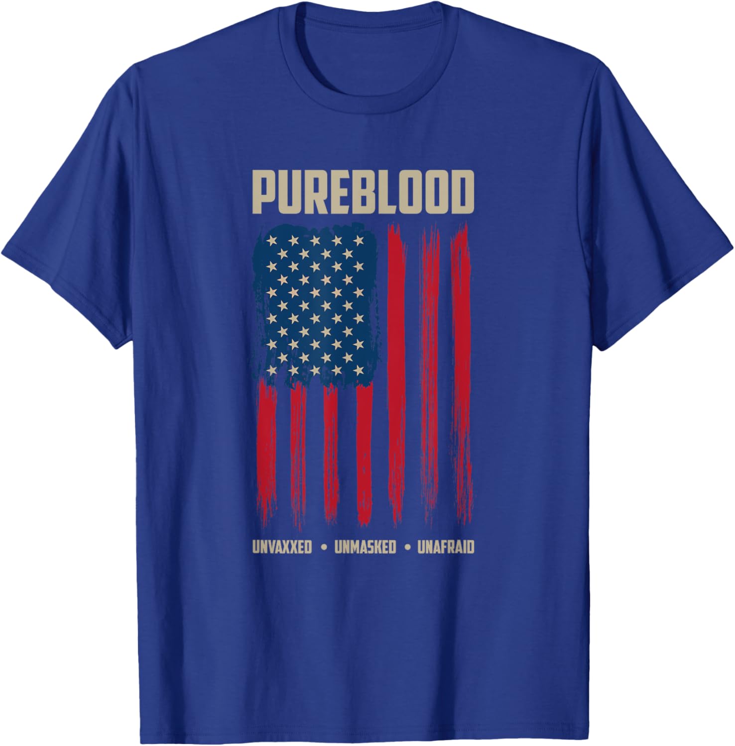 Pureblood American Flag Pure Blooded Patriot T-Shirt - T-Shirt | Royal