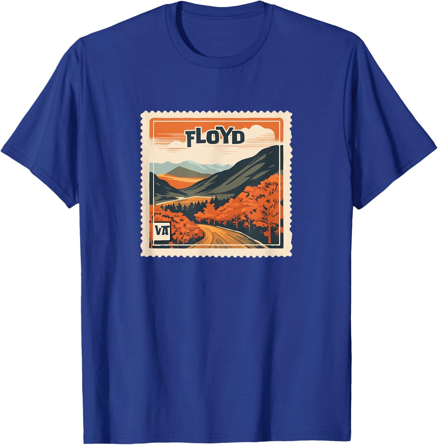 Floyd VA Mountain Floyd VA Travel Hiking Vacation T-Shirt - T-Shirt | Royal