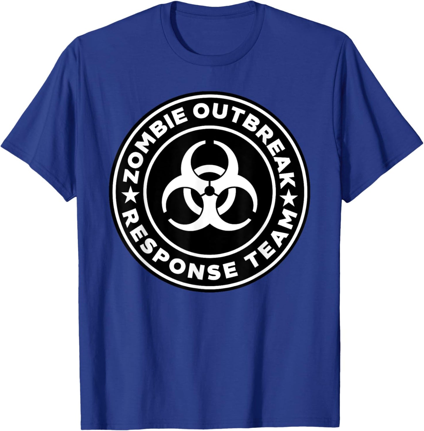 Miftees Halloween Zombie Outbreak Response Team - Men's Black Halloween Zombie - Adult - Classic Fit Short Sleeve - S T-Shirt - T-Shirt | Royal