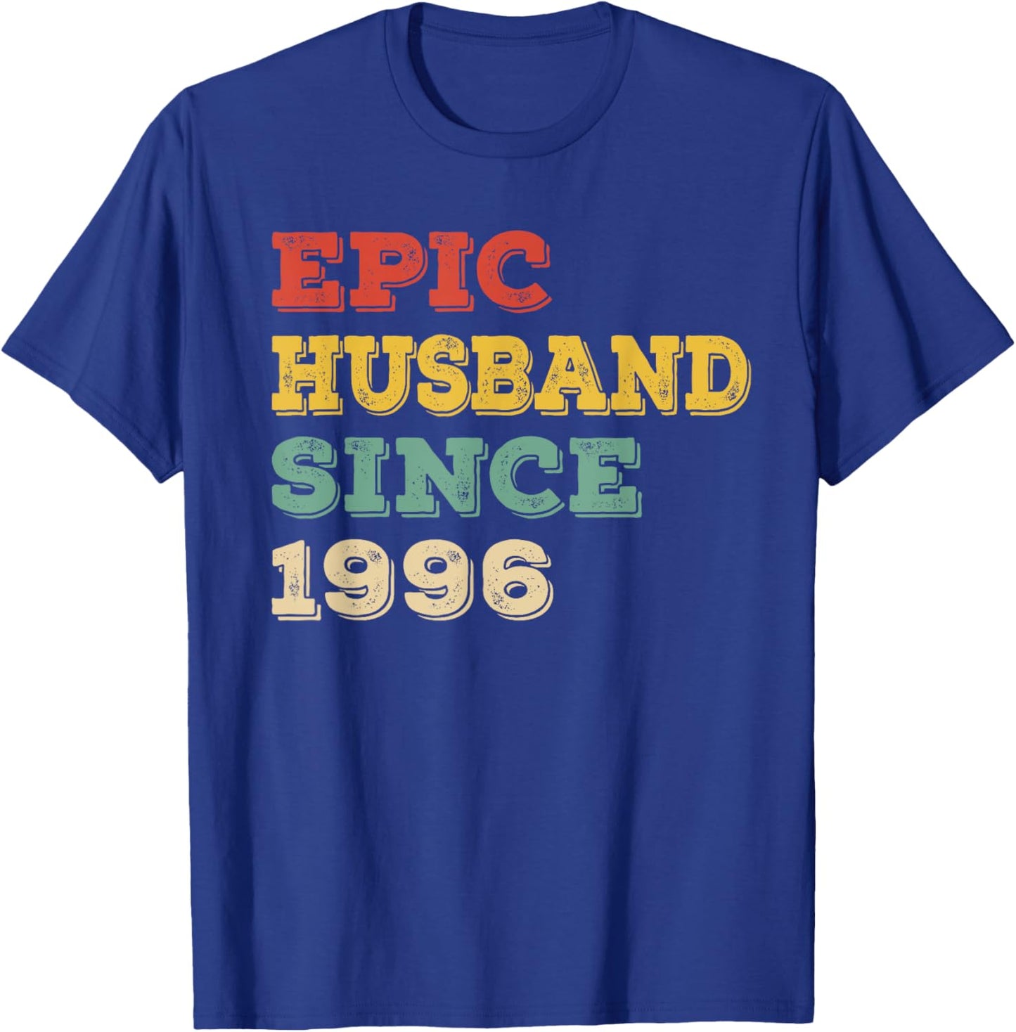 29th Wedding Anniversary Epic Husband Since 1996 T-Shirt - T-Shirt | Royal