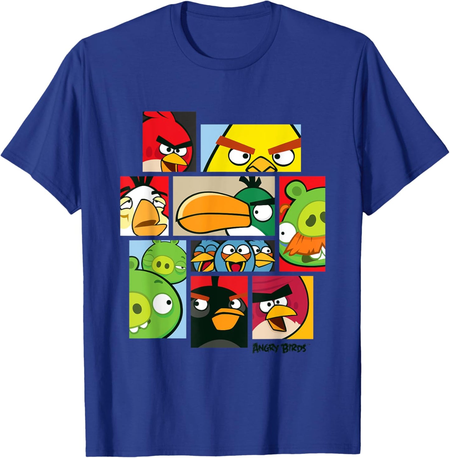 Angry Birds Collage Official Merchandise T-Shirt - T-Shirt | Royal