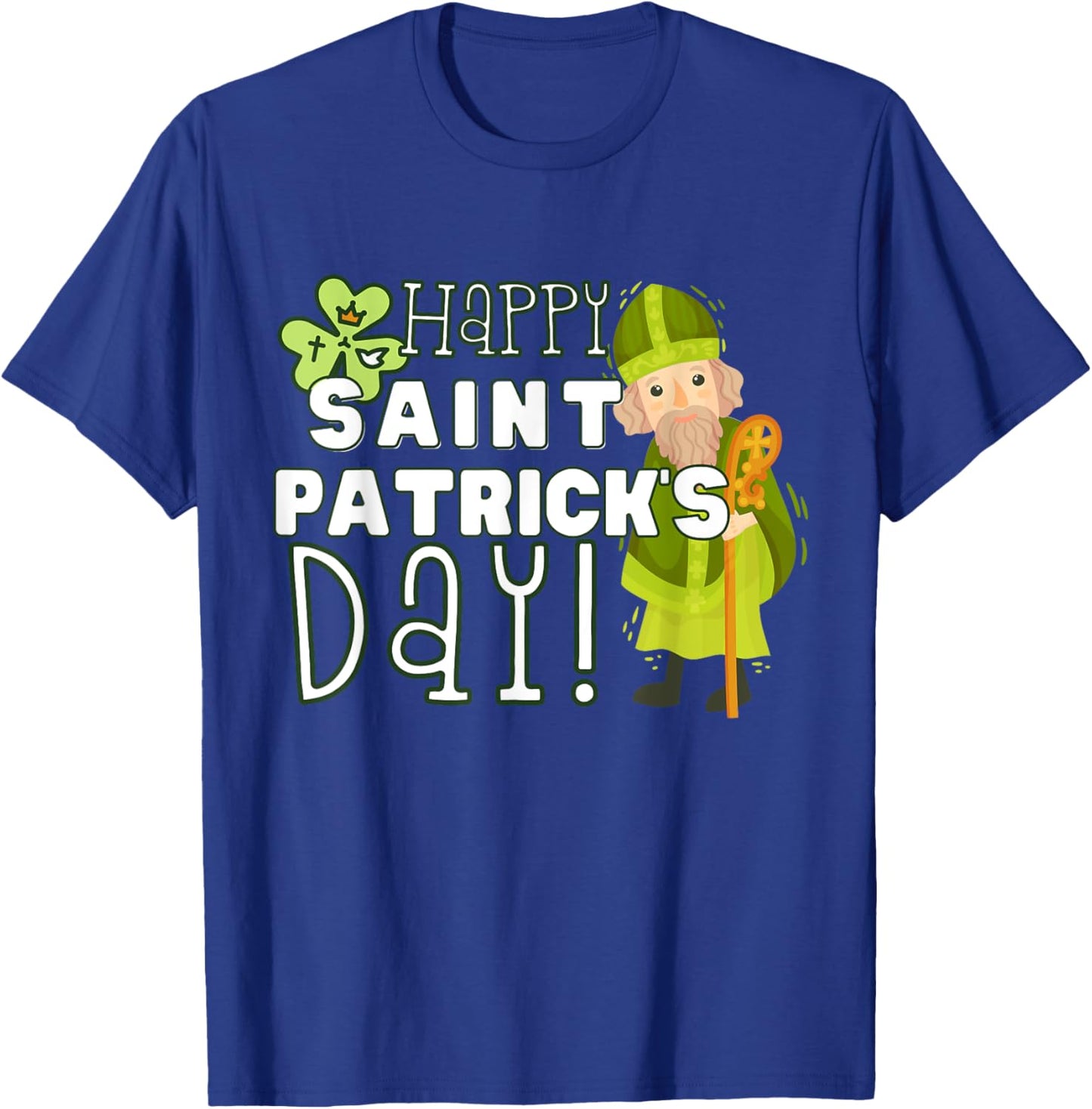 Happy St Patrick's Day Catholic Saint Ireland Girl Boy Kid T-Shirt - T-Shirt | Royal