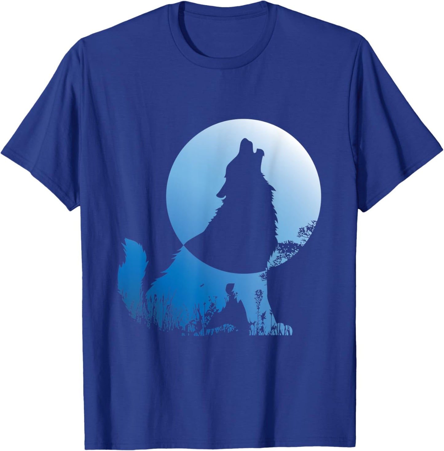 Wolf Silhouette Wolf Nature Lover T-Shirt - T-Shirt | Royal