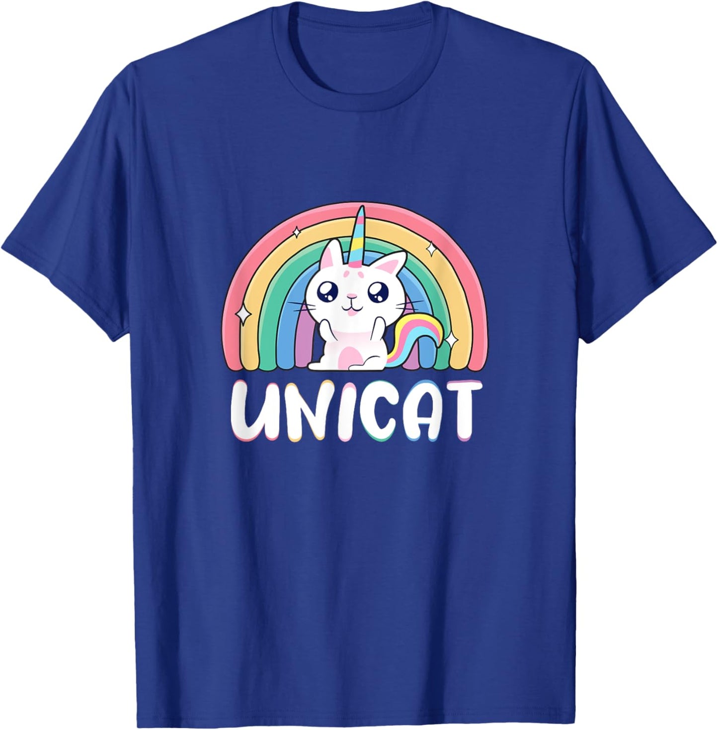 Unicat Kawaii Cat Unicorn, Rainbow Unicorn Cat T-Shirt - T-Shirt | Royal