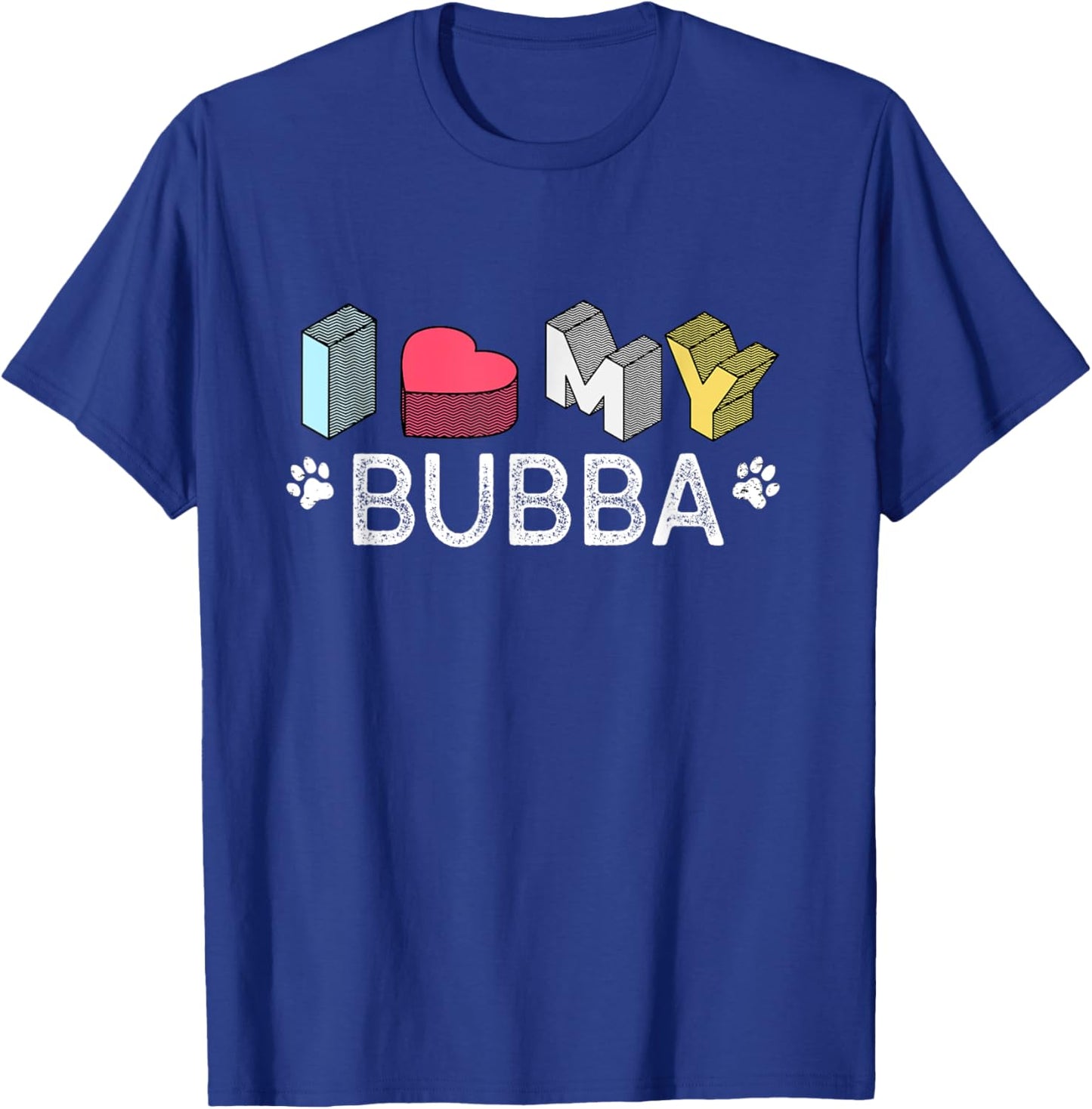 Bubba Personalized Dog Name Bubba Pet Lover Men Women Kids T-Shirt - T-Shirt | Royal
