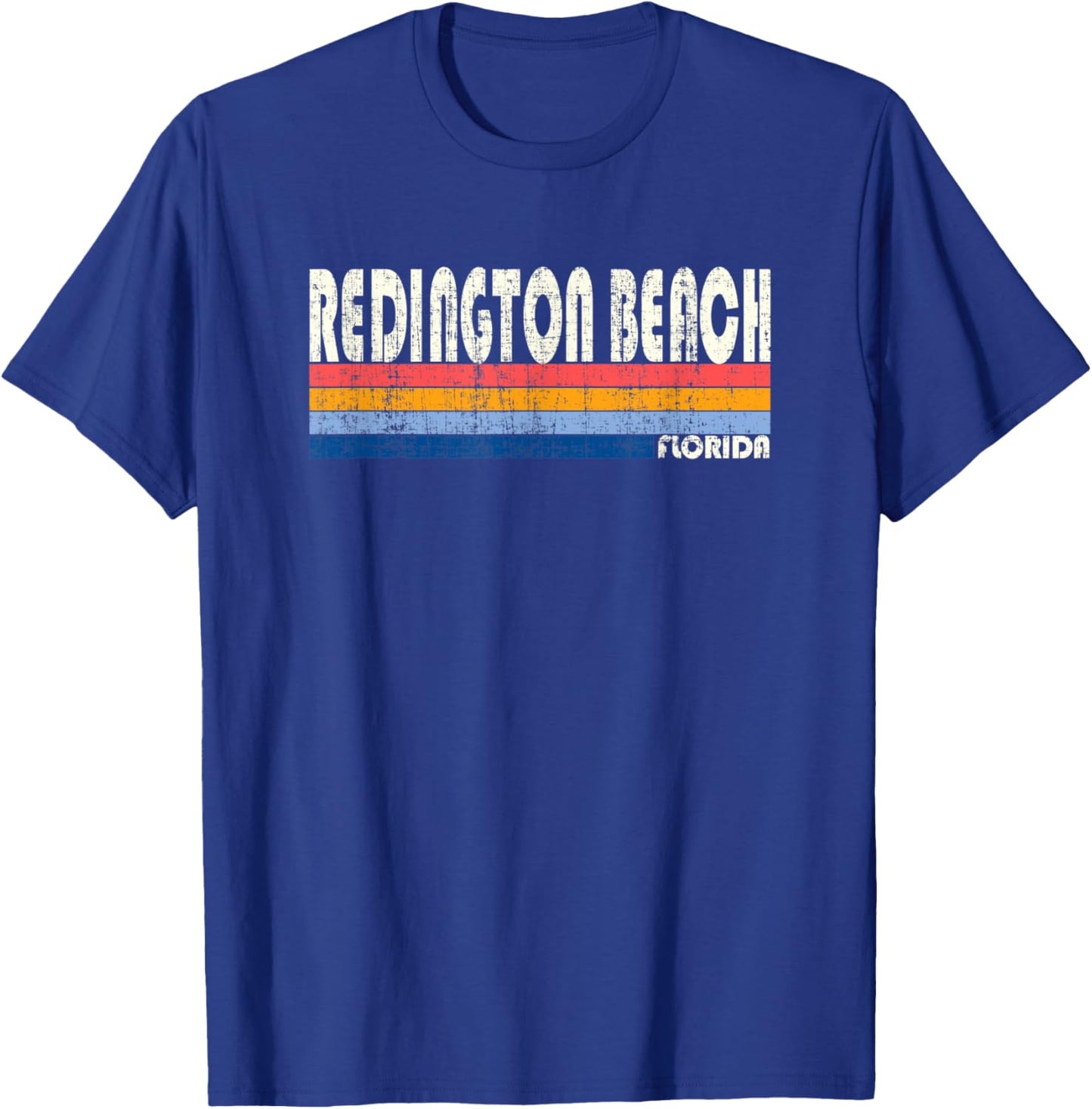 Retro Vintage 70s 80s Style Redington Beach, FL Men Women T-Shirt - T-Shirt | Royal