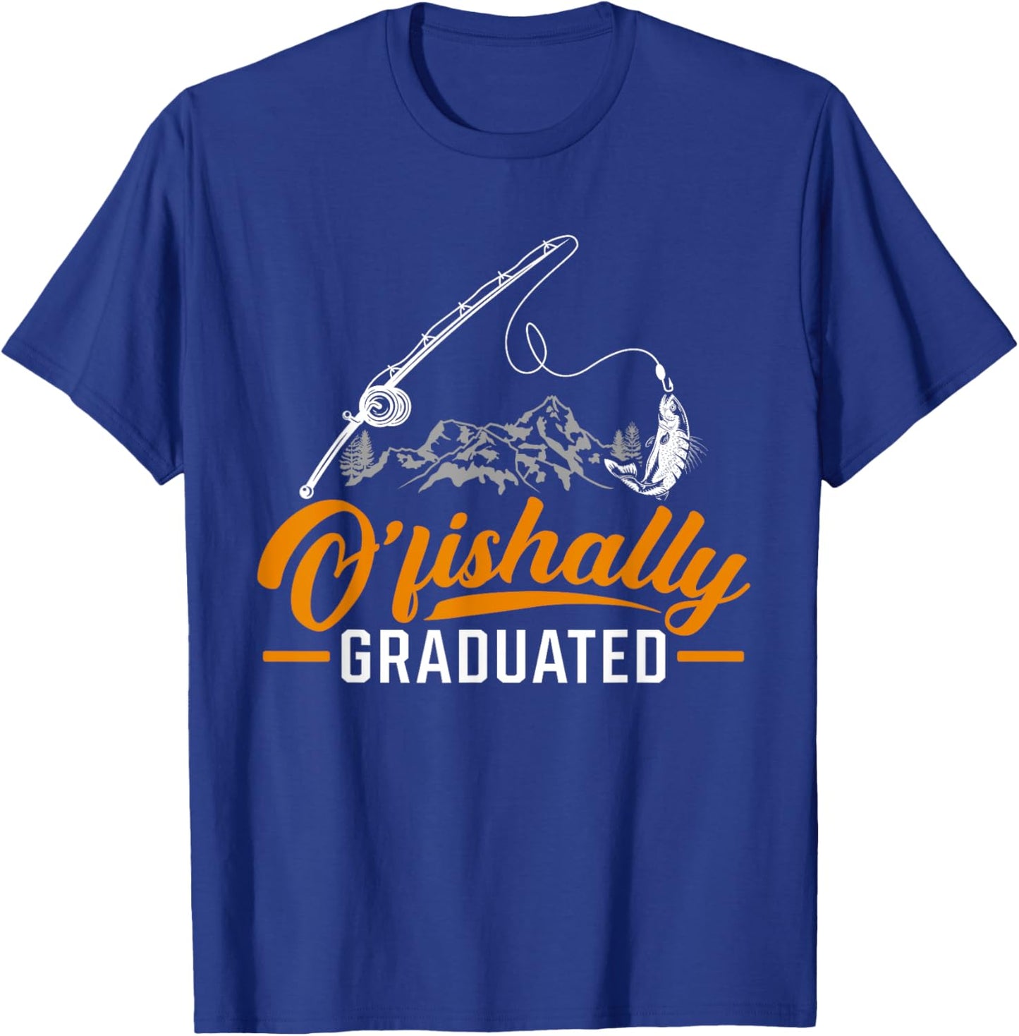 Fishing Class Of 2022 Graduation T-Shirt - T-Shirt | Royal