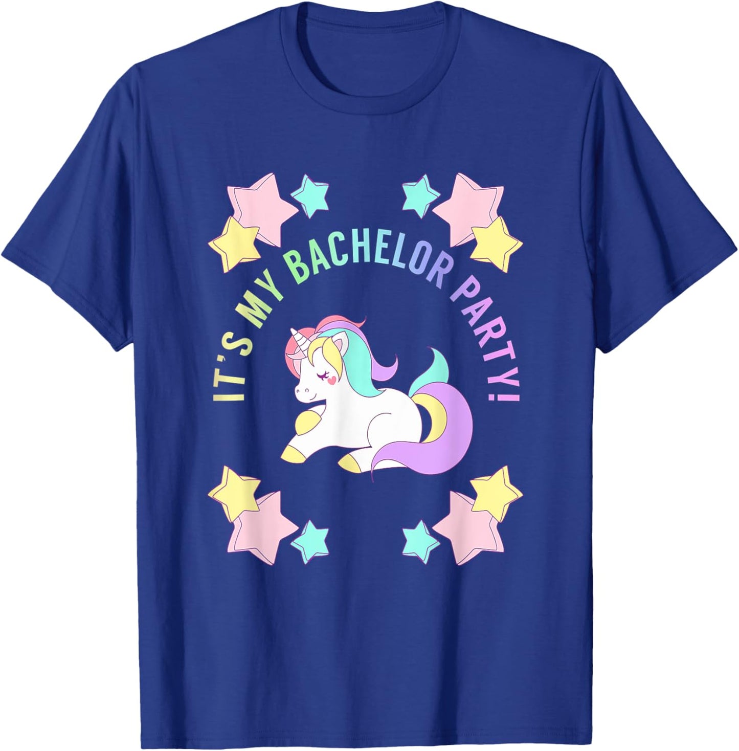 My Bachelor Party Shirt for Bachelor Party Apparel Unicorn T-Shirt - T-Shirt | Royal