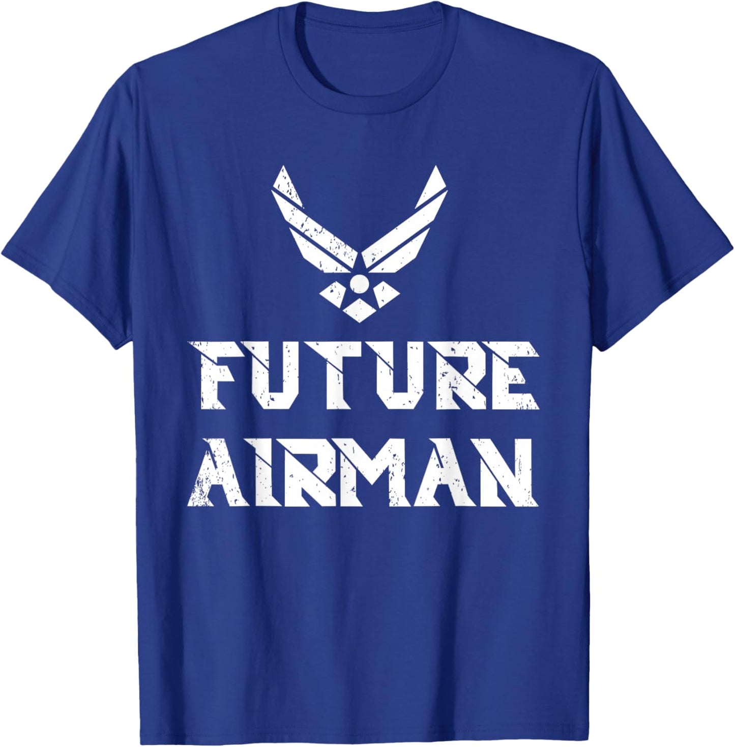 Air Force Future Airman Vintage Military Veteran American T-Shirt - T-Shirt | Royal
