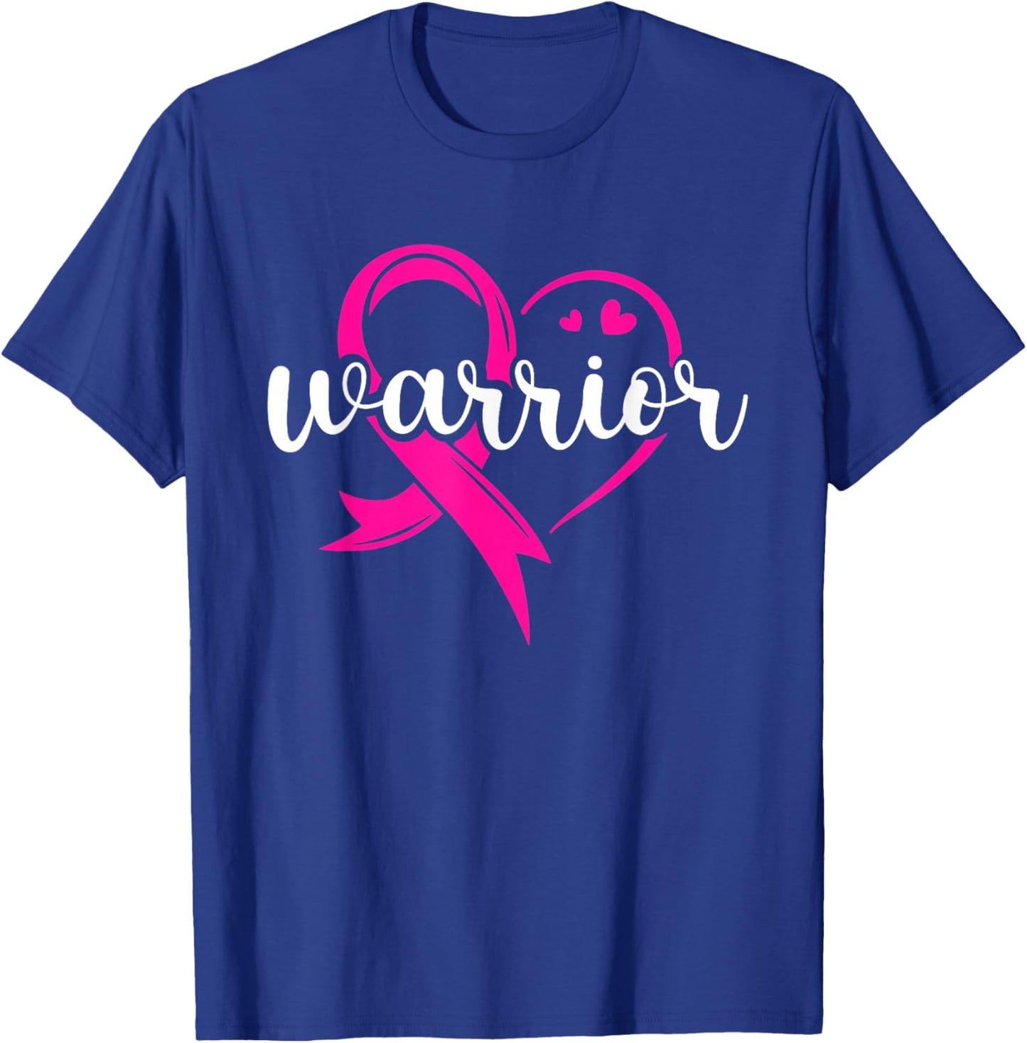 Warrior Pink Ribbon Breast Cancer Fighter T-Shirt - T-Shirt | Royal