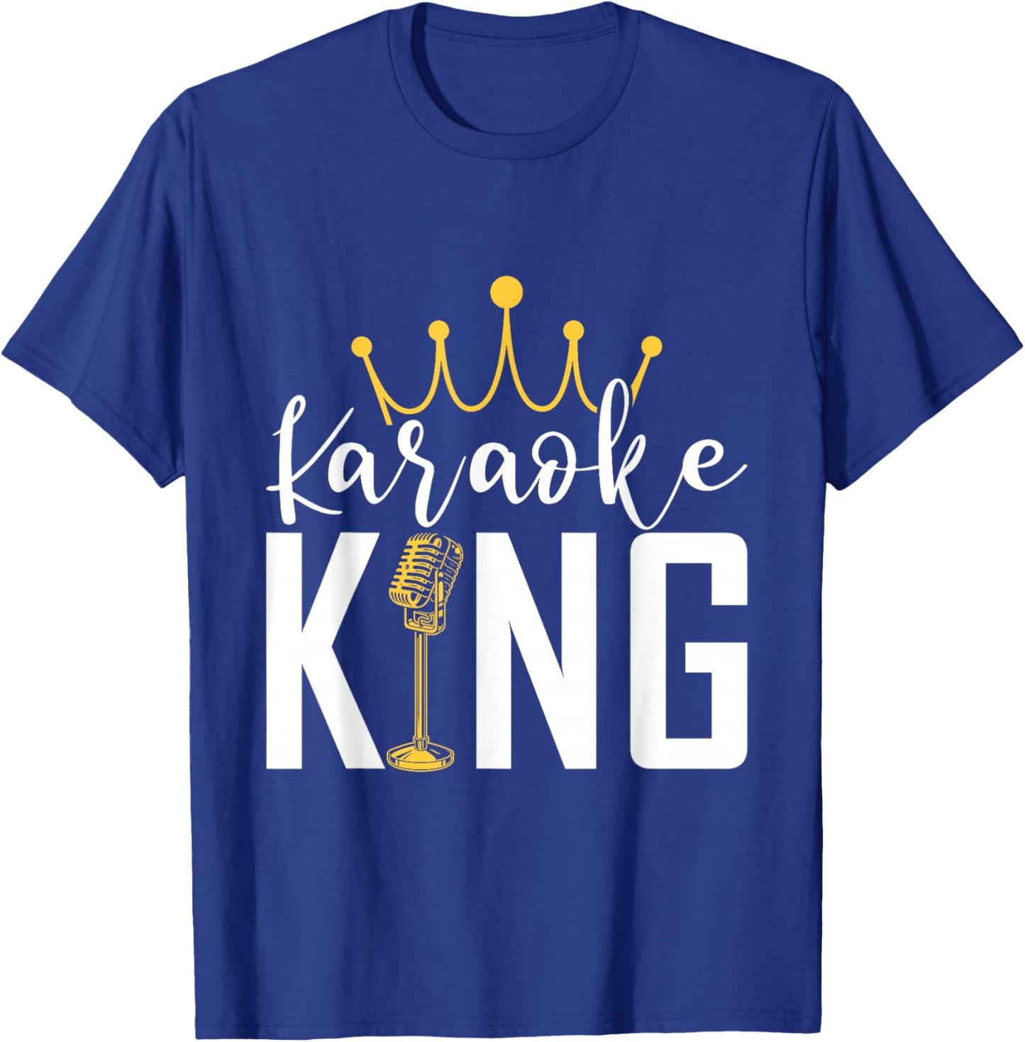 Karaoke King Funny Singer Music Maker T-Shirt - T-Shirt | Royal