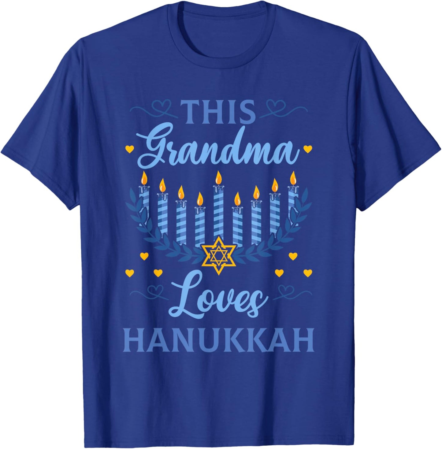 Hanukkah Grandma Jewish Festival Bubbe Chanukah Latke Hanuka T-Shirt - T-Shirt | Royal