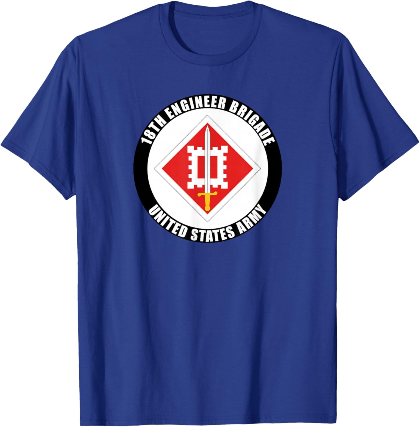 18th Engineer Brigade United States Army Veteran Military T-Shirt - T-Shirt | Royal