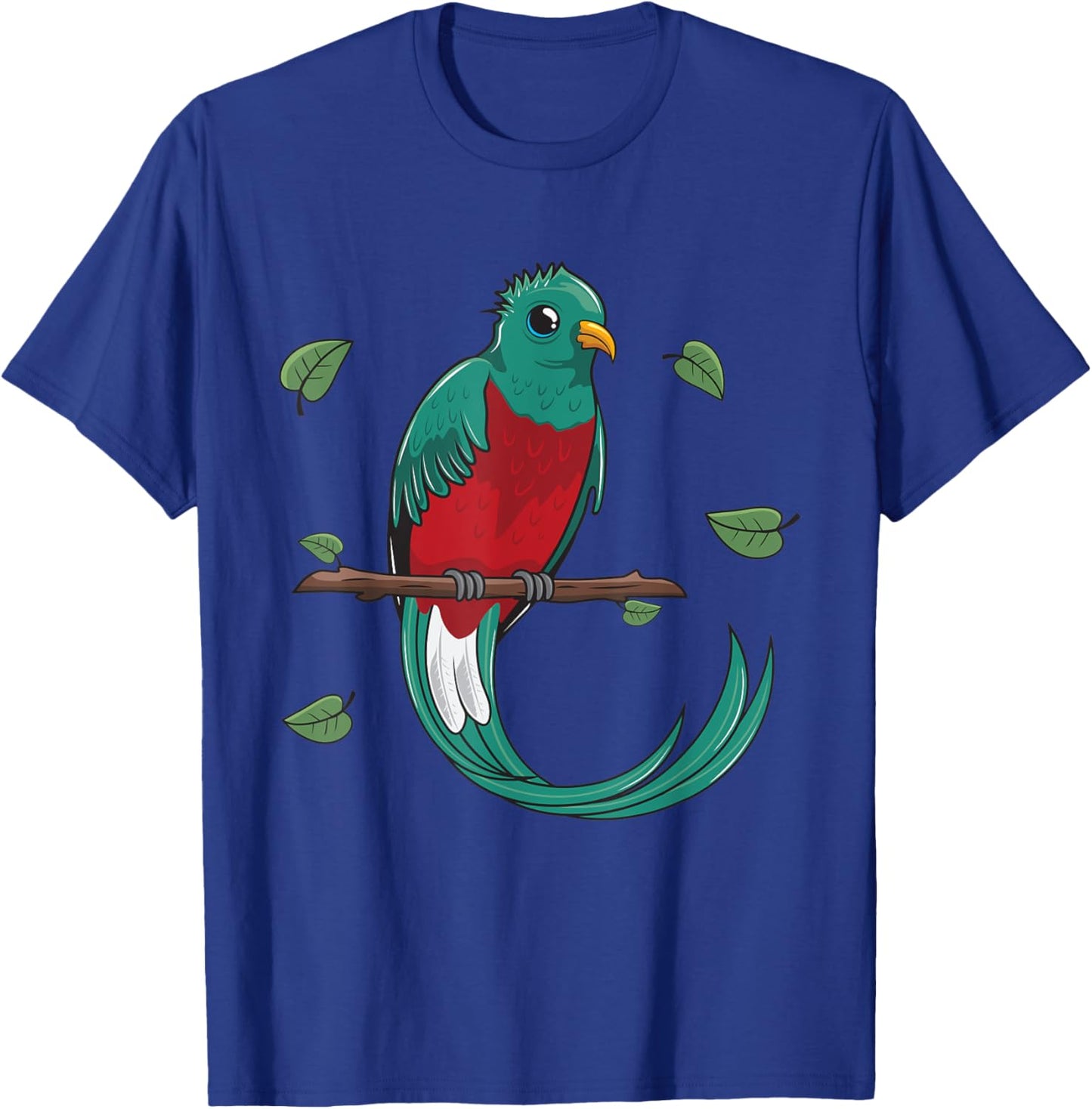 Cartoon Quetzal Bird I Kids I Parrot I Children Bird T-Shirt - T-Shirt | Royal