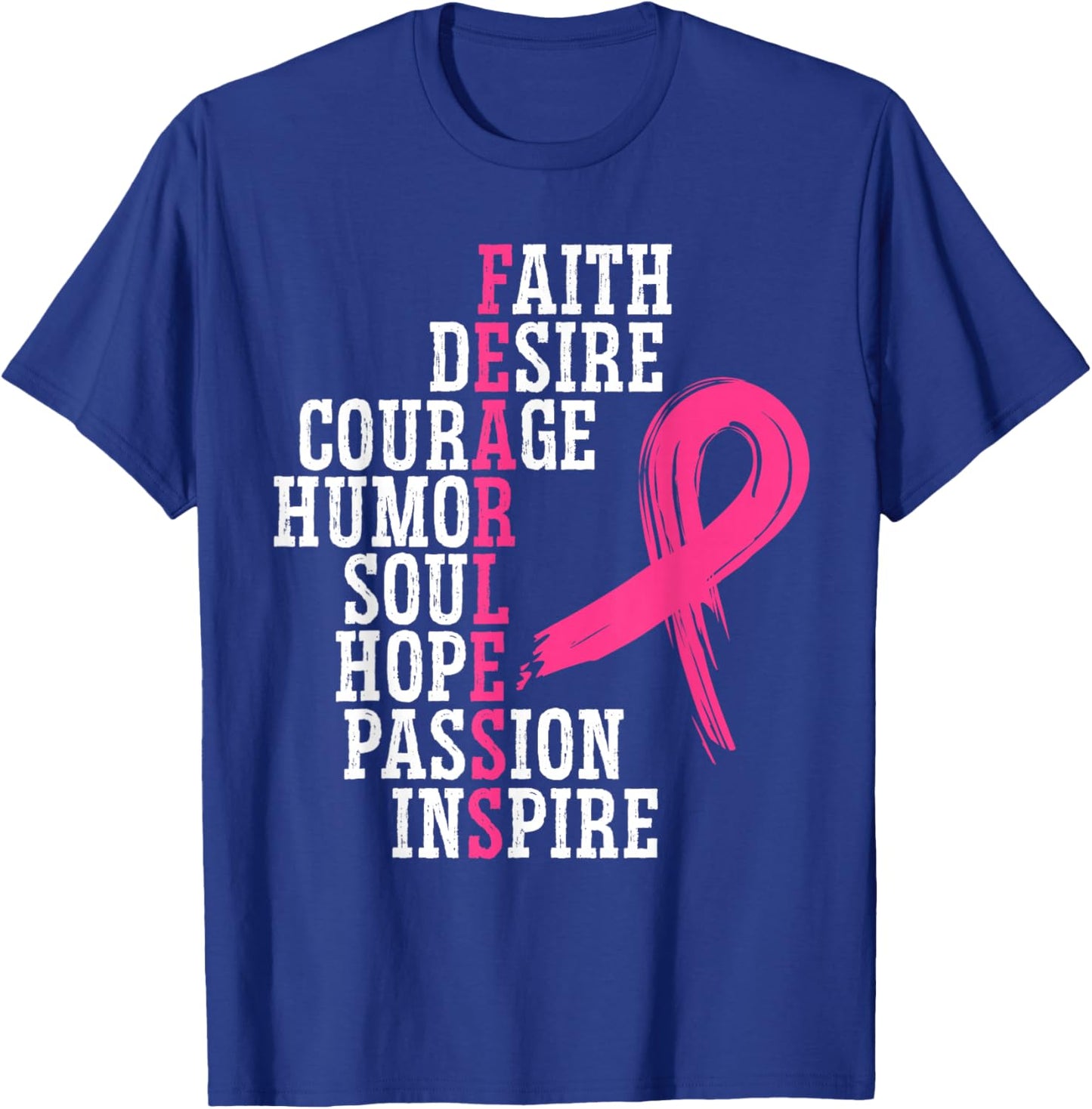 Breast Cancer Support Squad Breast Cancer Awareness T-Shirt - T-Shirt | Royal