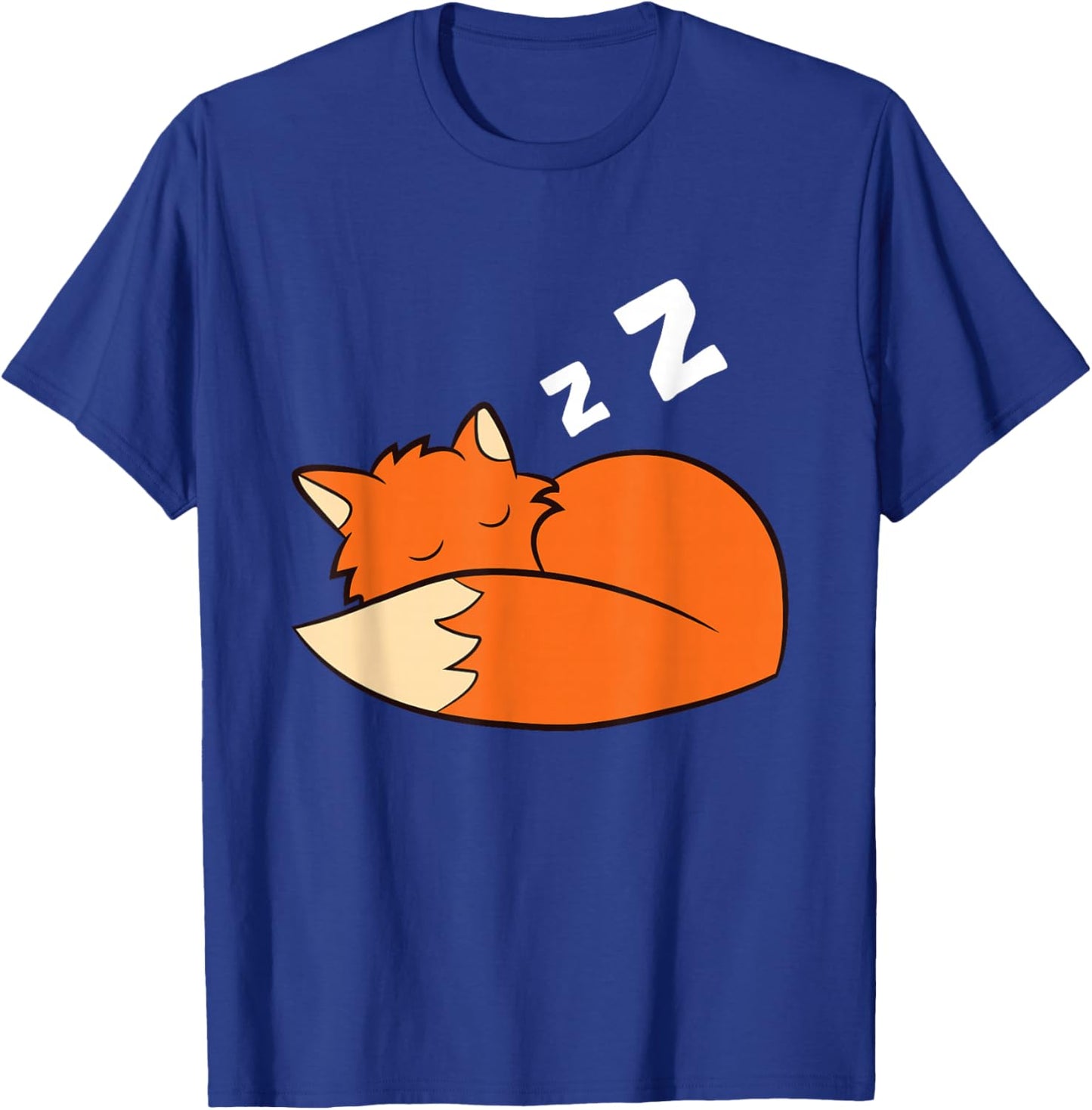Tired Fox Pajama Love Foxes Cute Sleeping Fox T-Shirt - T-Shirt | Royal
