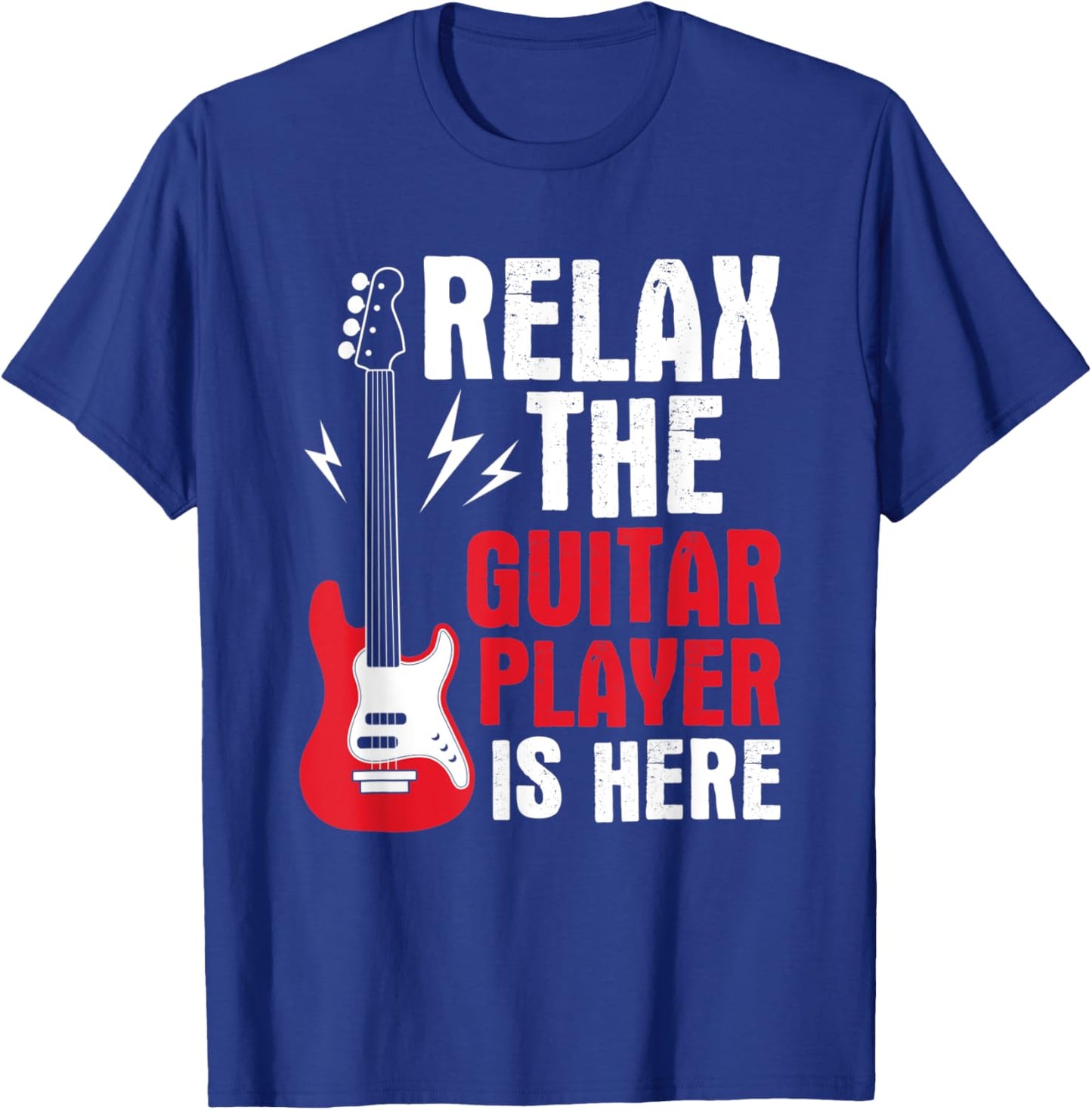 Relax Here Is Guitar T-Shirt - T-Shirt | Royal