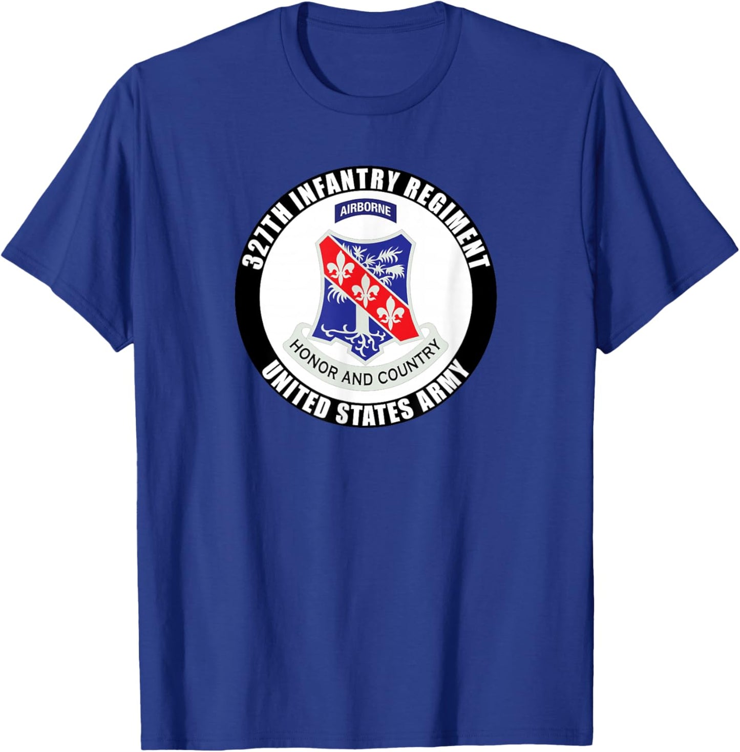 327th Infantry Regiment United States Army Military Veteran T-Shirt - T-Shirt | Royal