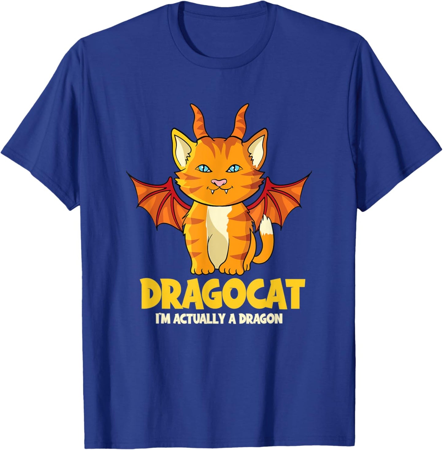 Dragocat Kitten Dragon Cat Halloween Women Kids T-Shirt - T-Shirt | Royal