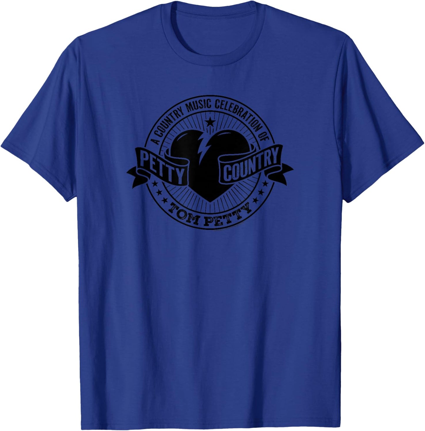 Tom Petty Country Black Logo T-Shirt - T-Shirt | Royal