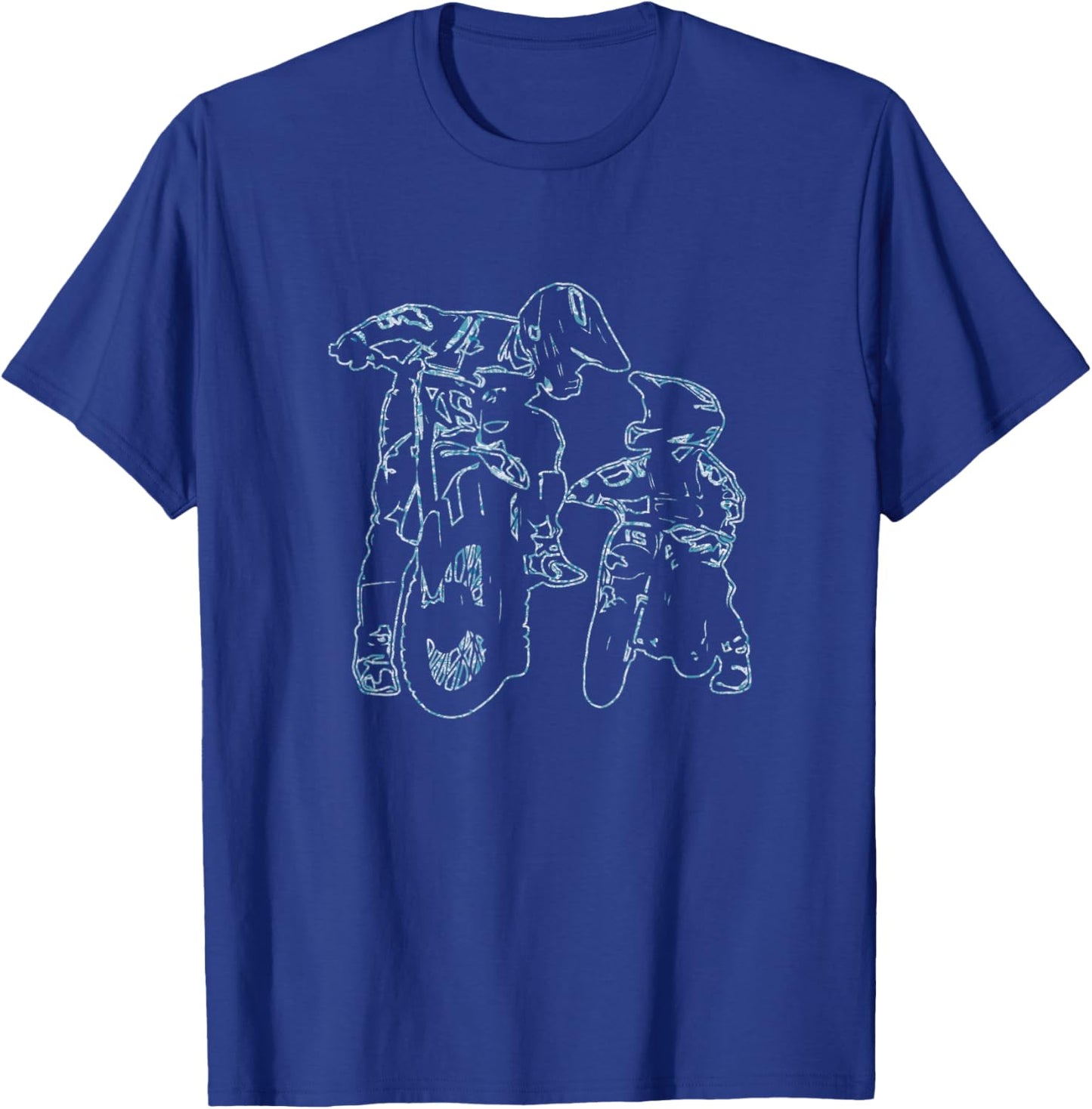 Father Son Dirt Bike Riding MX Motocross Biker T-Shirt - T-Shirt | Royal