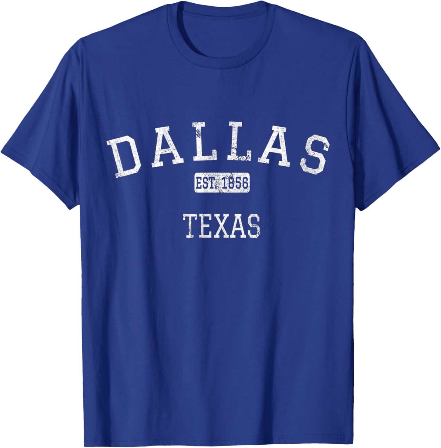 Dallas Texas TX Vintage T-Shirt - T-Shirt | Royal