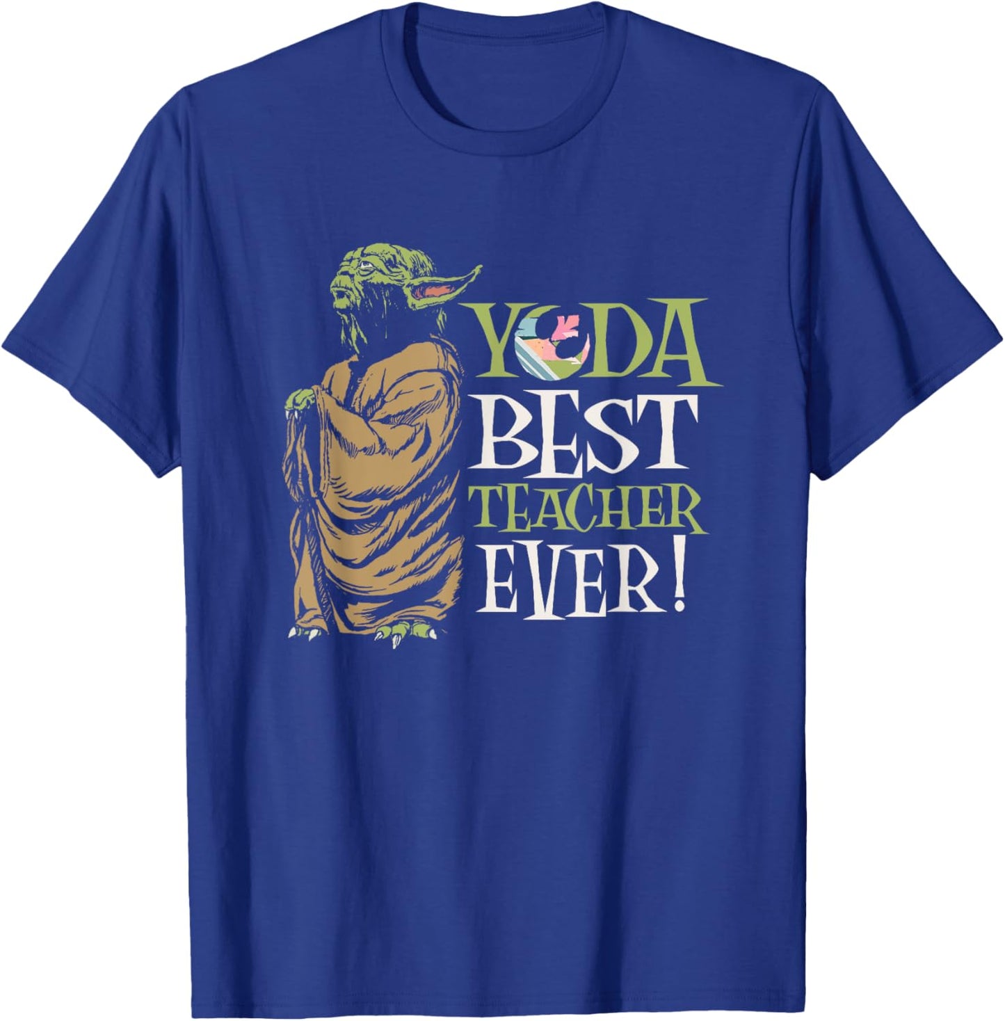 Star Wars Yoda Best Teacher Ever T-Shirt - T-Shirt | Royal
