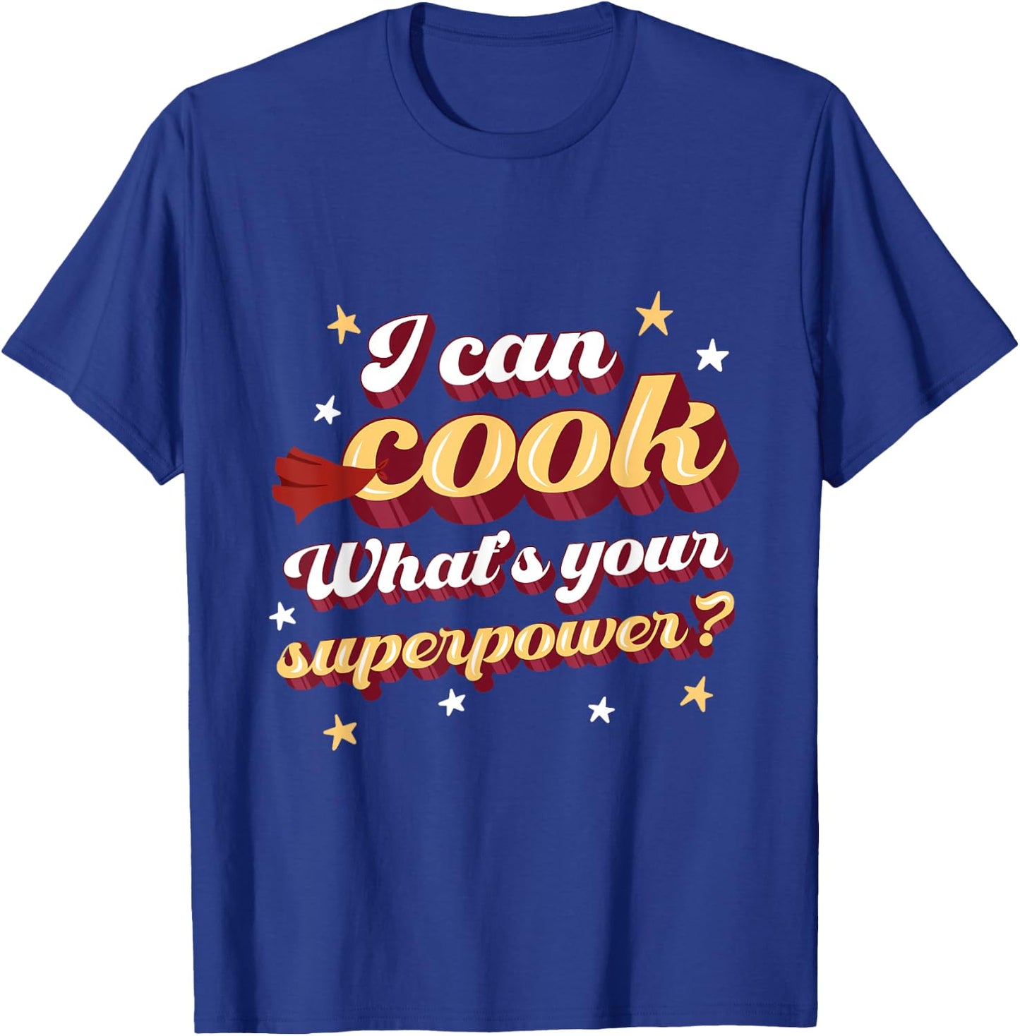 I Can Cook Whats Your Superpower? Vegan Vegetable Superhero T-Shirt - T-Shirt | Royal