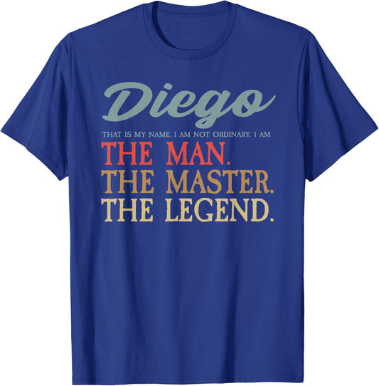 Diego first name I pride vintage I Diego name T-Shirt - T-Shirt | Royal