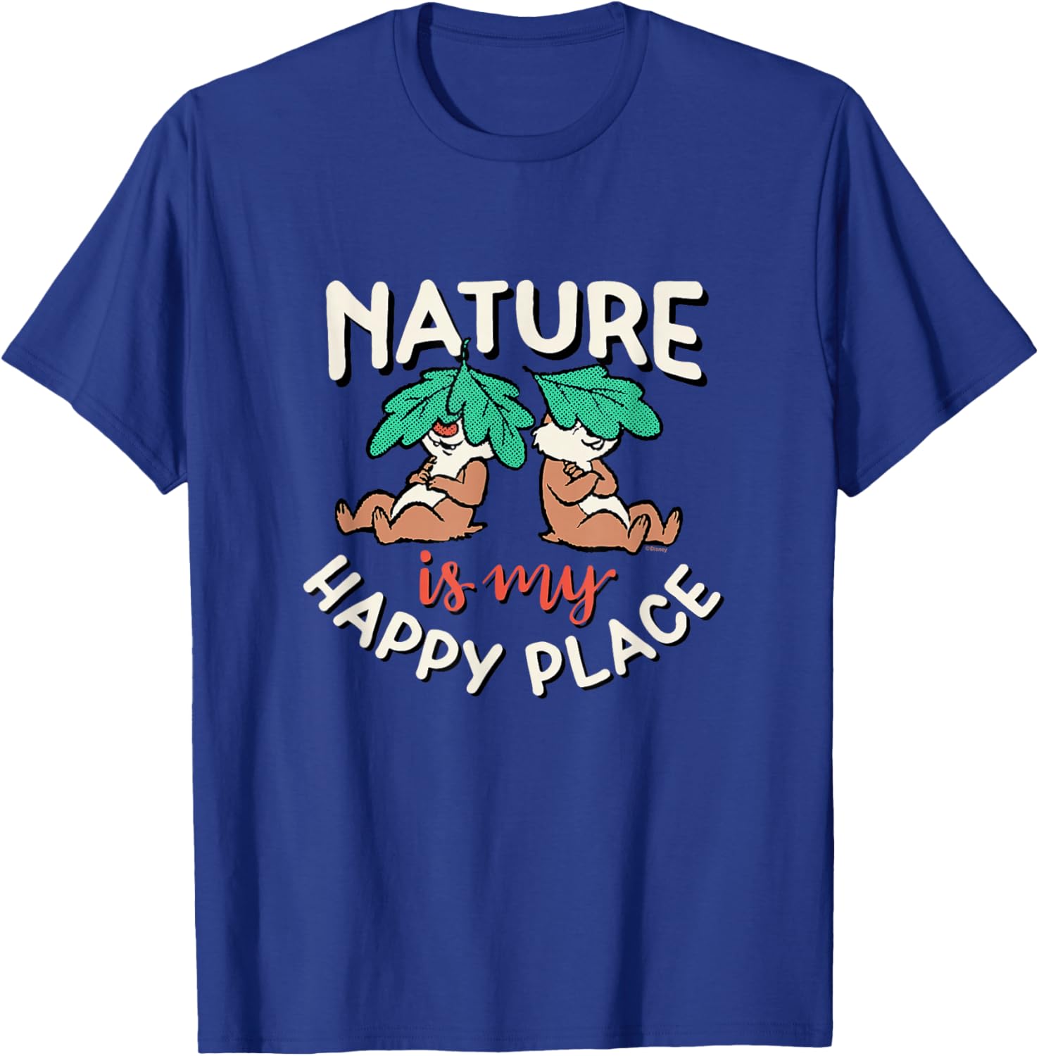 Chip 'N Dale Rescue Rangers - Nature Happy Place T-Shirt - T-Shirt | Royal