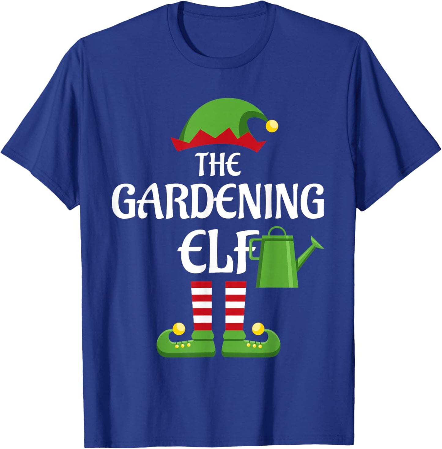 Gardening Elf Family Matching Group Christmas T-Shirt - T-Shirt | Royal