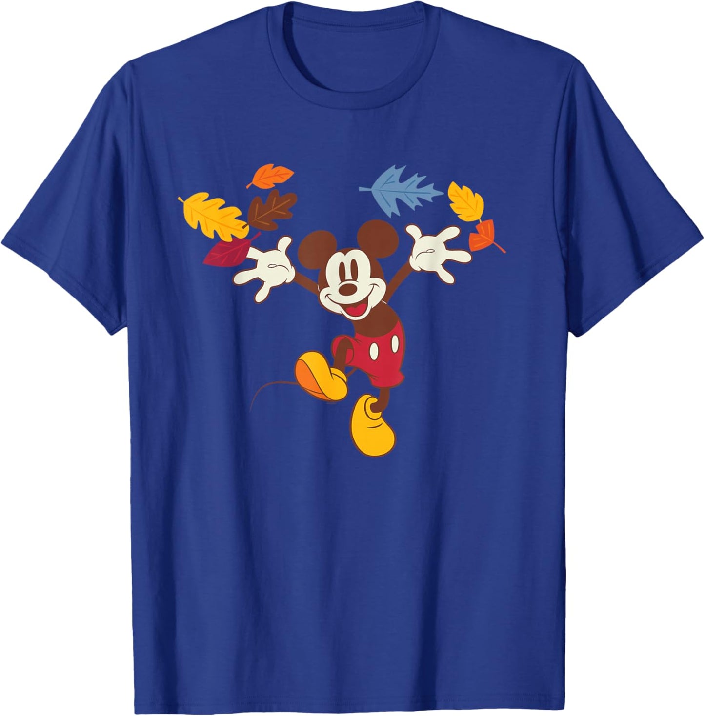 Disney Mickey Mouse Thanksgiving Autumn Fun T-Shirt - T-Shirt | Royal