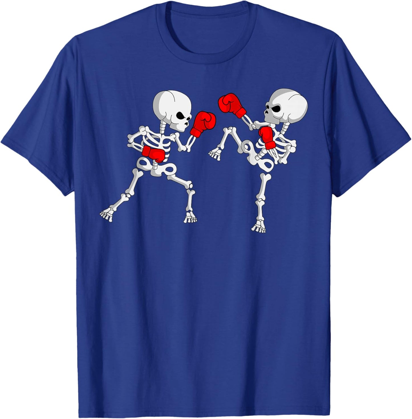 Kickboxing Skeleton Kickboxer Boxing MMA T-Shirt - T-Shirt | Royal